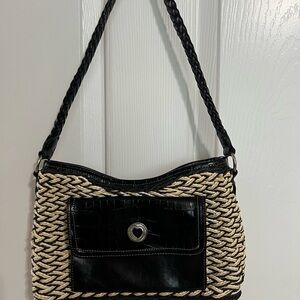 Marlo Vintage Black and Tan Woven Women's Bag. JUST REDUCED!!!!